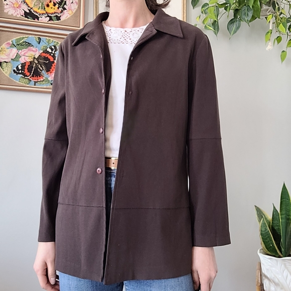 Vintage brown shacket - Picture 5 of 6